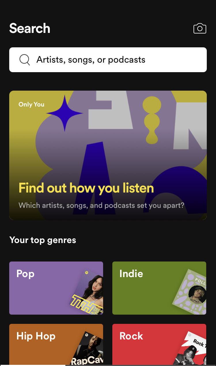 where to see spotify only you