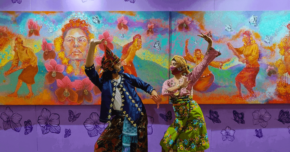 Interactive art installation encouraging visitor engagement in a Philippine gallery