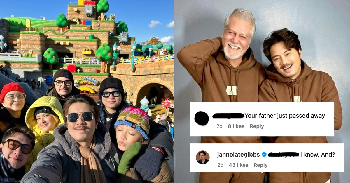 Janno Gibbs claps back at critic who questioned Japan trip after dad ...