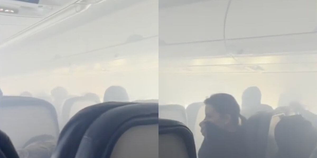 Plane makes emergency evacuation after smoke fills cabin