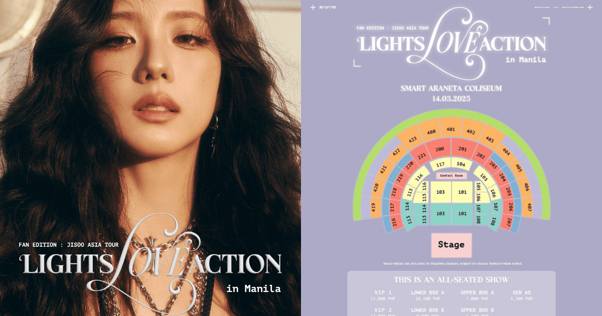 SCHAUEN SIE: Ticketpreise, Sitzplan für Jisoos Fan-Treffen in Manila ...